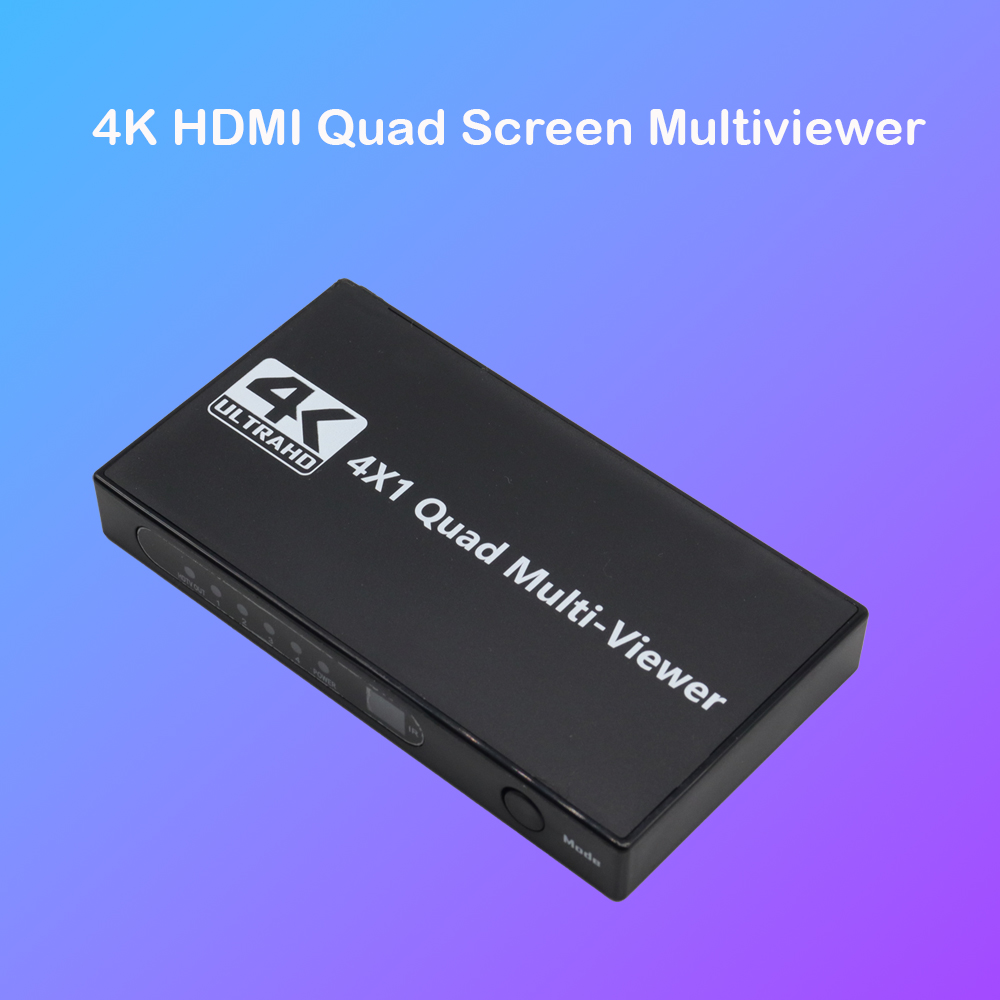 Hdmi Cable - 4K HDMI Quad Screen Multiviewer 4x1