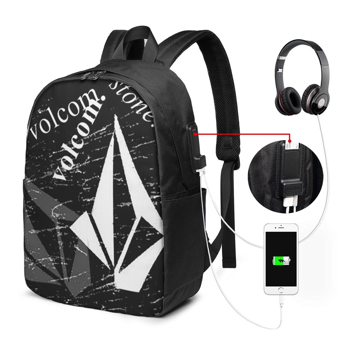 V-Volcom Logo Rugzak Reisnoteb - Laptop Bag recensie en prijs