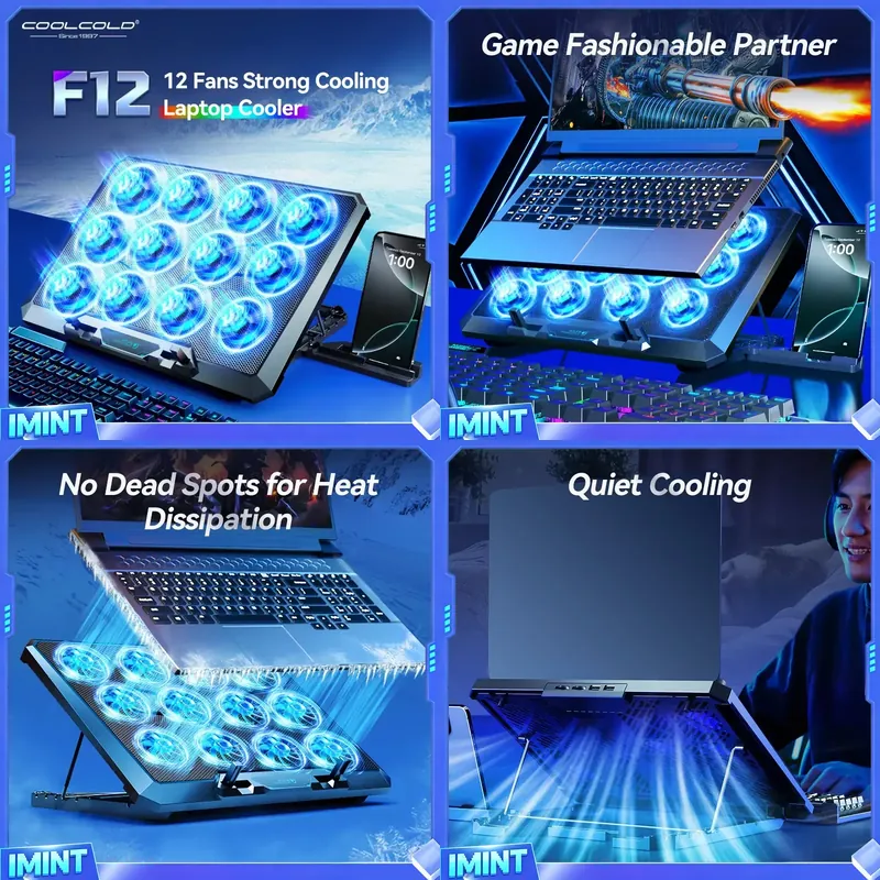 COOLCOLD Laptopkoelpad met 12  - Laptop Cooling Pad recensie en prijs
